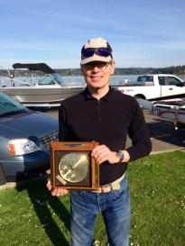 Winner Dave Wilder with the coveted perpetual trophy